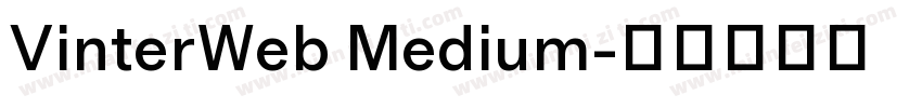 VinterWeb Medium字体转换